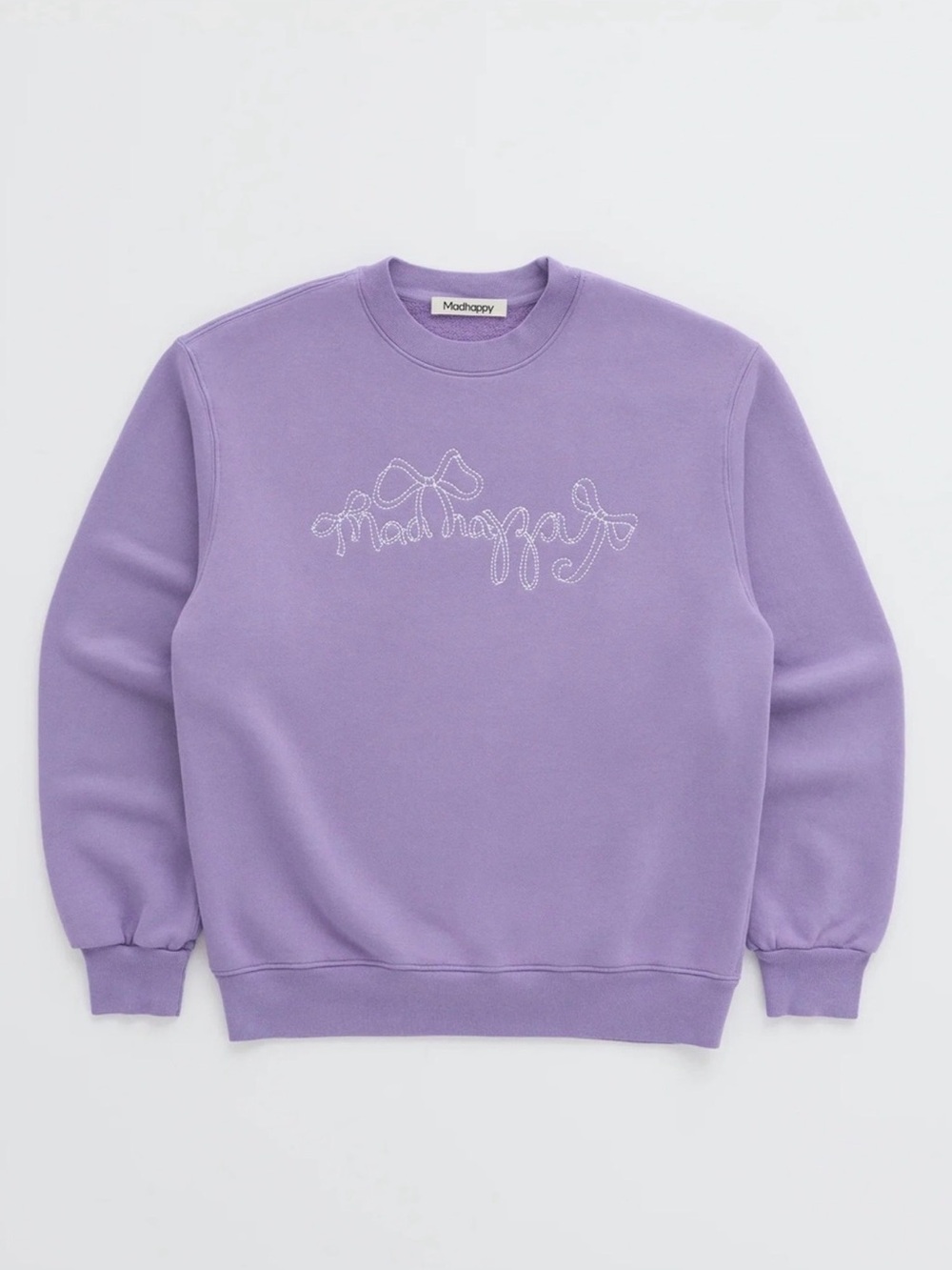 Limited Edition Madhappy Lavender Bow Crewneck